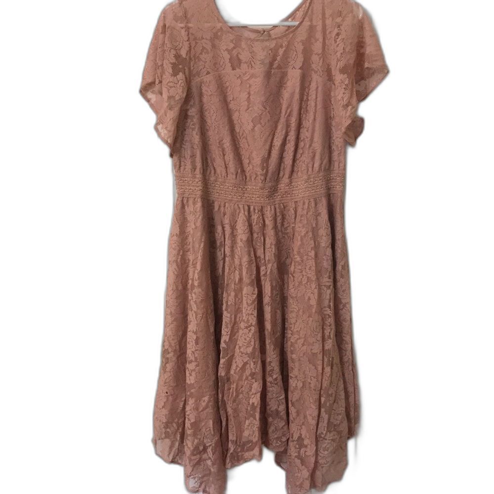 torrid pink lace dress